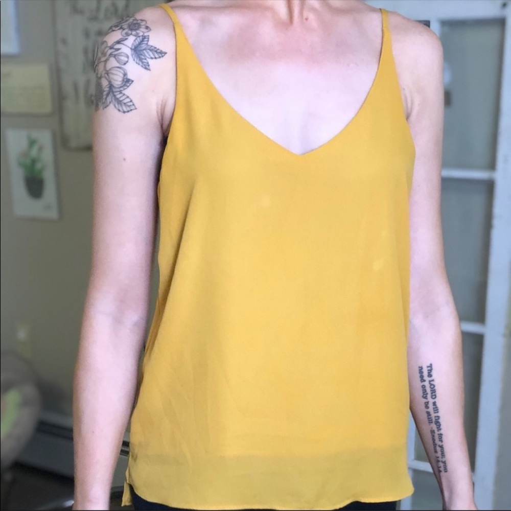 Mustard Dressy Blouse - Picture 2 of 3